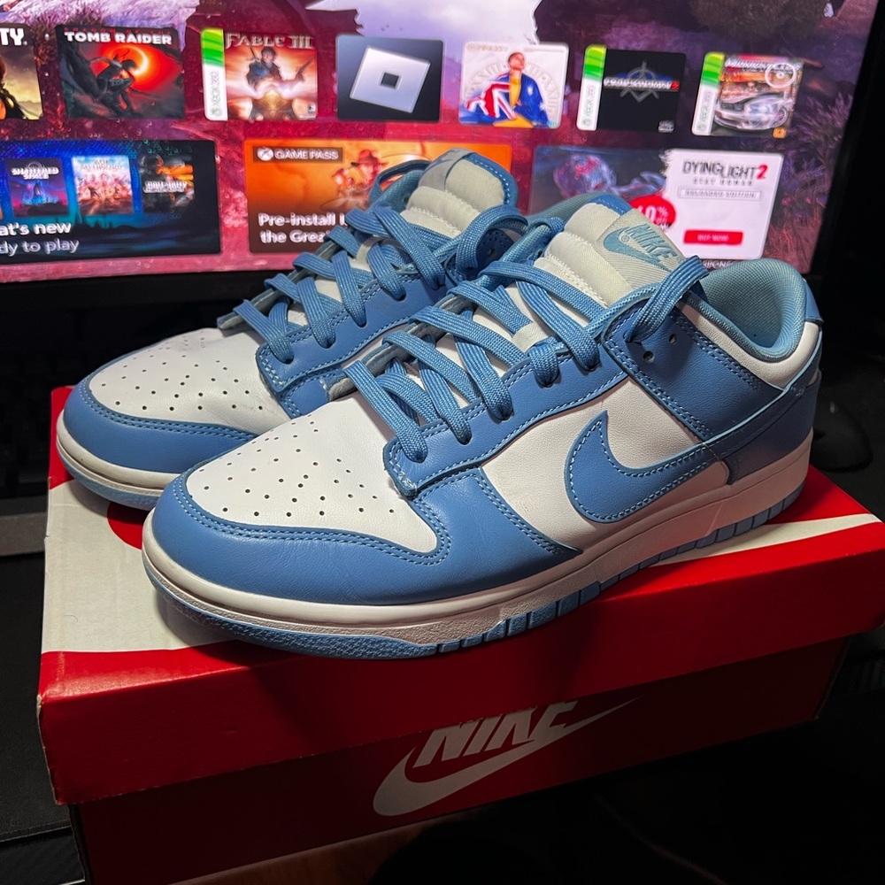 Blue shoes